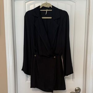 Free People Midnight Blue Blazer Dress